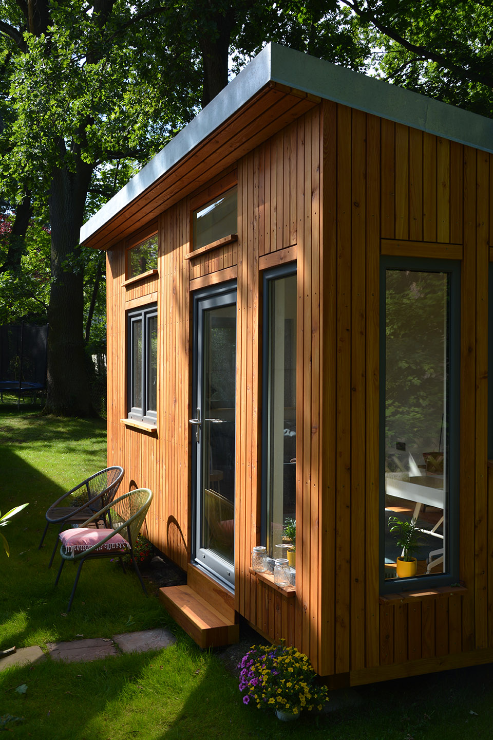 Tiny House Home Office im Garten