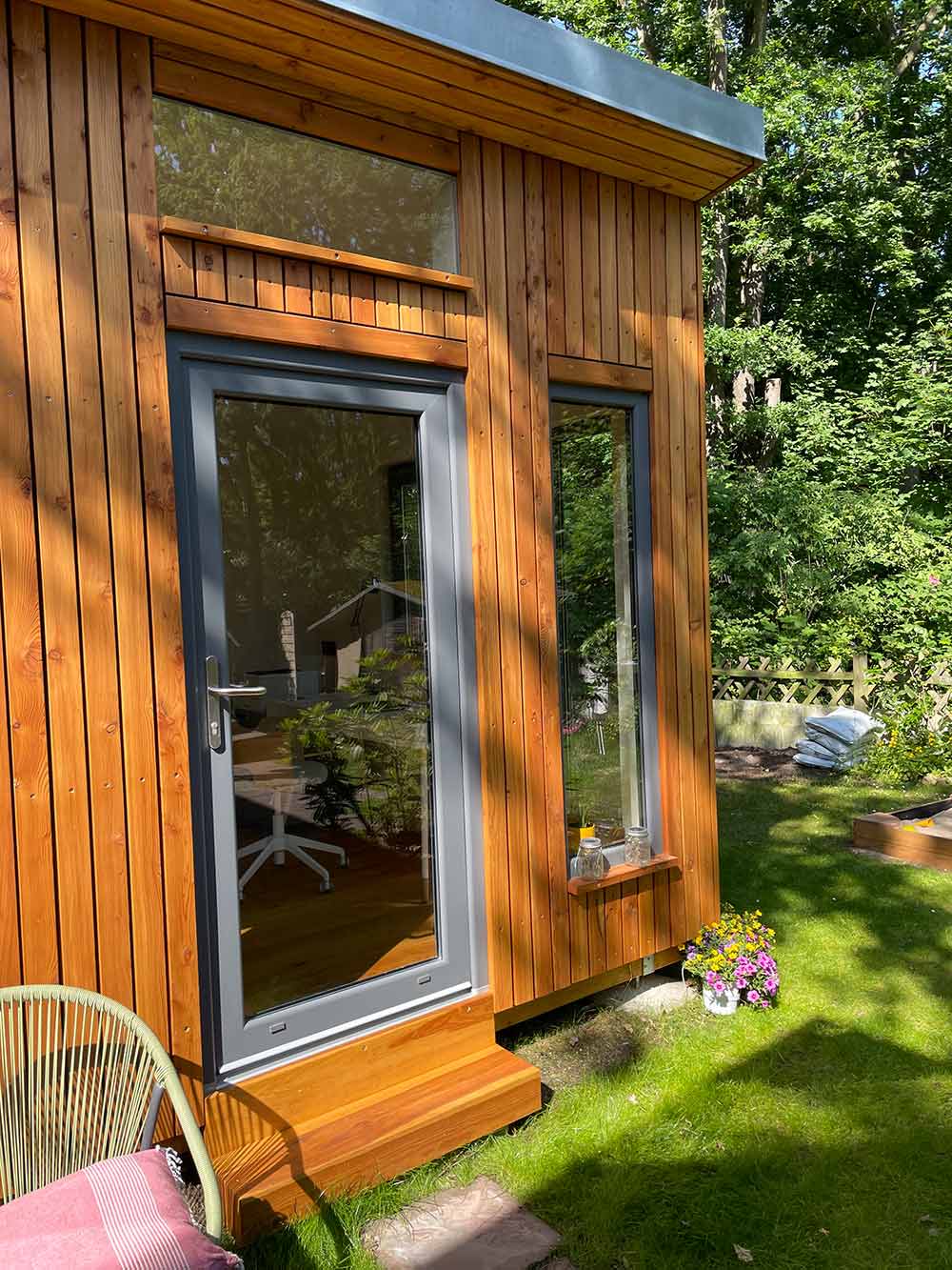 Home Office im Tiny House Arbeitsplatz